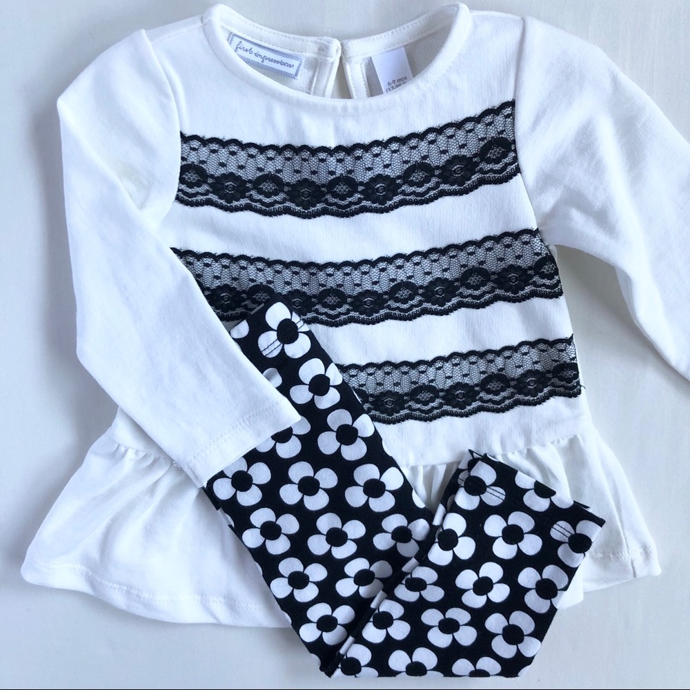 NWT-First Impression 2-piece White Top and Pants